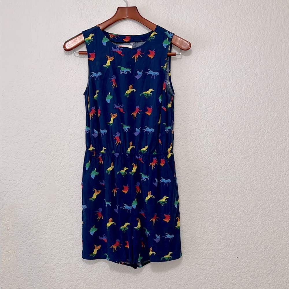 Colorful Rainbow Origami Unicorn Romper
